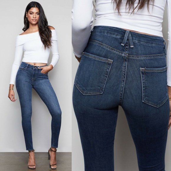 Good American Denim - Good American Good Leg High Rise Skinny Jeans 26